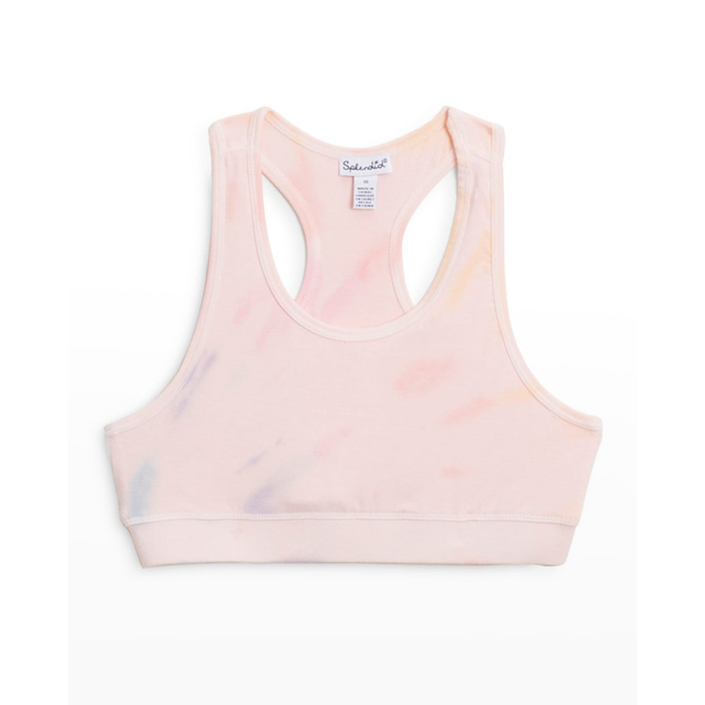 Splendid Big Girls Cotton Candy Sky Bra Pearly Pink Size 12